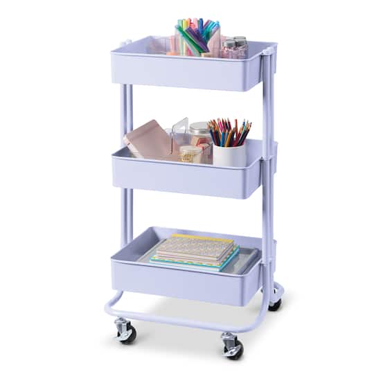 Lexington 3-Tier Rolling Cart by Simply Tidy